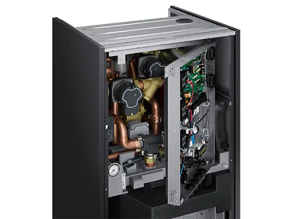 Detail vnútornej konštrukcie Samsung ClimateHub s 200 l zásobníkom TÚV