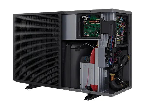 Tepelné čerpadlo Samsung EHS Mono R290 pump 8 kW AE080CXYBEK/EU s jednoduchou montážou - integrované obehové čerpadlo a expanzná nádrž