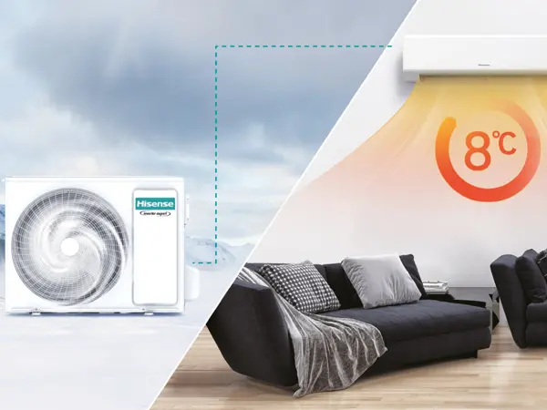 Temperovanie na 8 °C pri klimatizácii Hisense Comfort 5 kW
