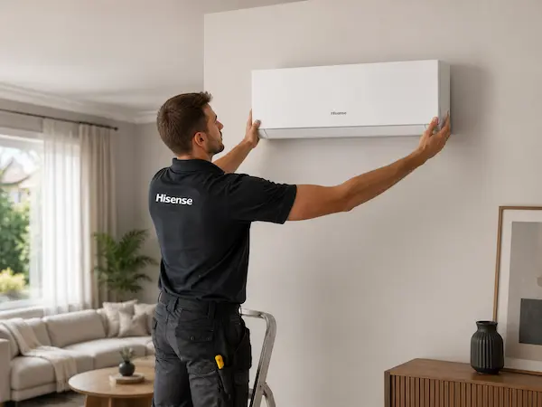 Montáž klimatizácie Hisense Comfort 5 kW v rodinnom dome