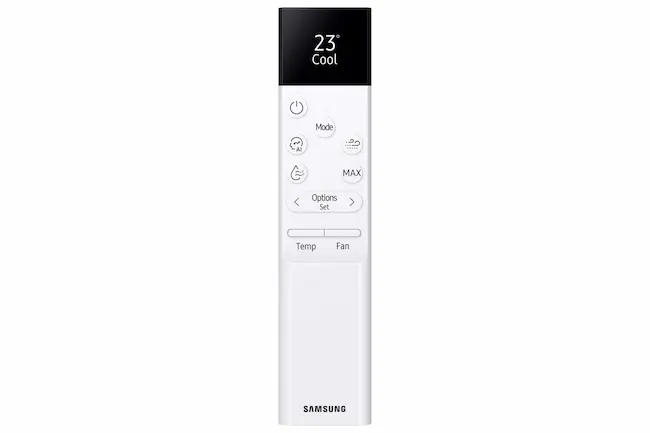 klimatizácia Samsung WindFree Comfort S2 - vnútorná jednotka - diaľkový ovládač