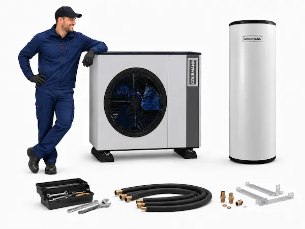6 kW tepelné čerpadlo s montážou - akcia - grubmann ecologic monoblok